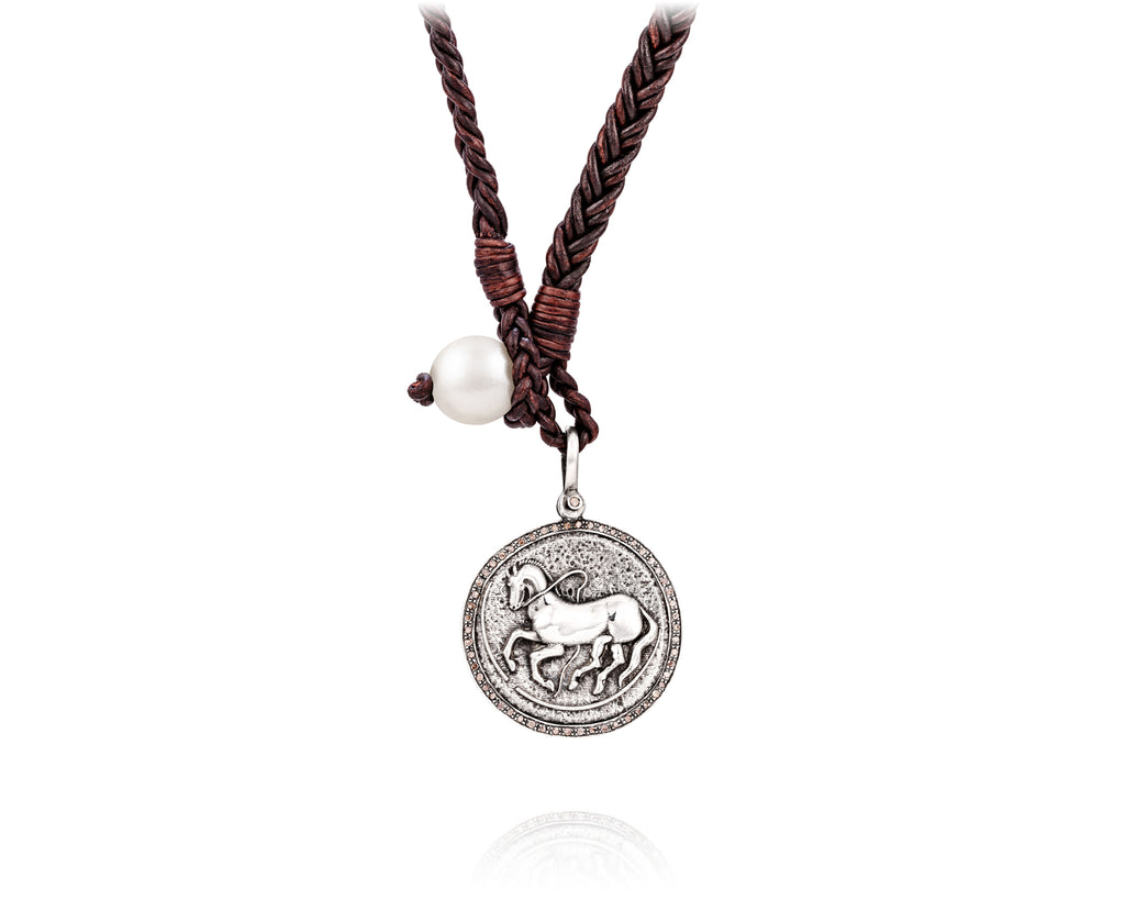 Trojan Dog Tag Necklace  Diamond – Vincent Peach Fine Jewelry