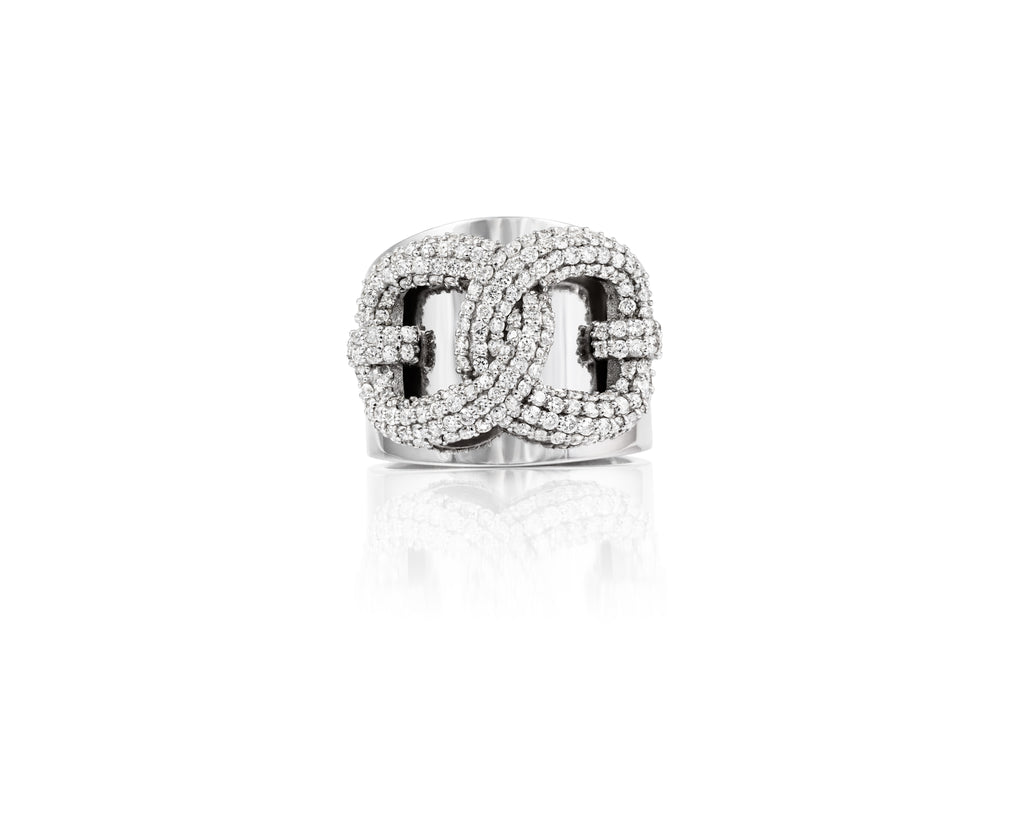 Shackle Infinity Lock Bracelet  Diamond – Vincent Peach Fine Jewelry