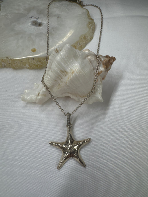 Starfish Diamond Pendant