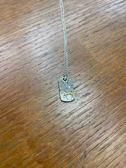 Horse Tag Necklace