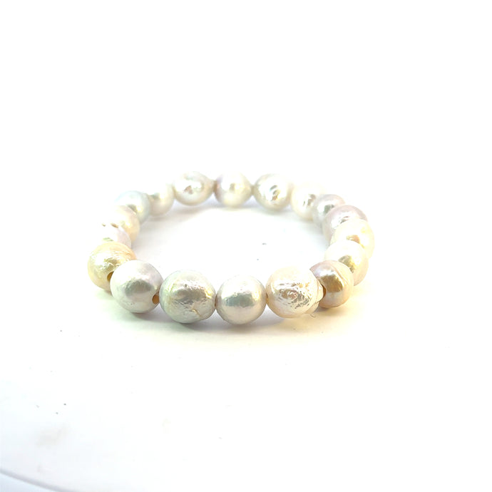 Freshwater Pearl Stretch Bracelet - Vincent Peach Fine Jewelry