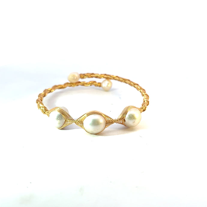 5 Pearl Freshwater Pearl Flex Cuff