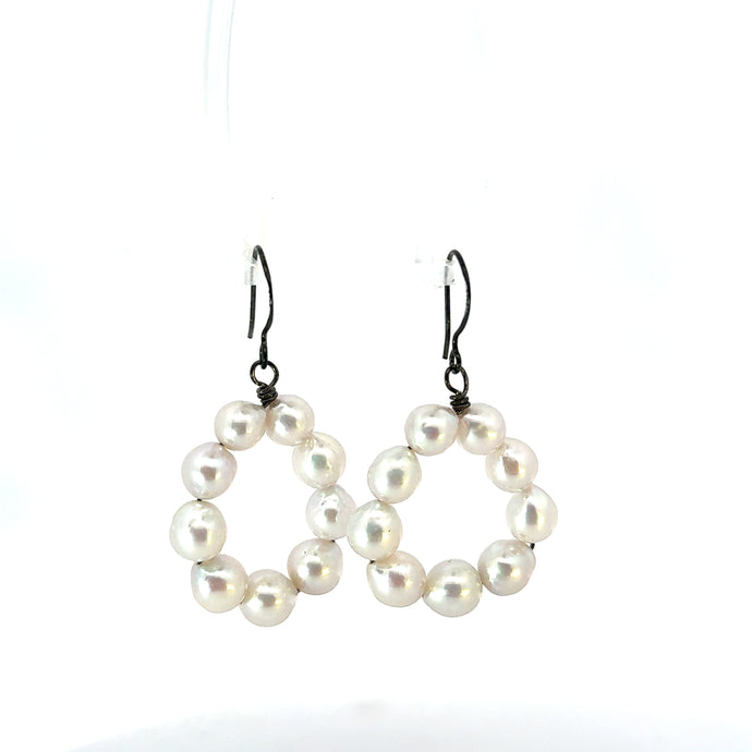 Y001 Freshwater Pearl Earrings - Vincent Peach Fine Jewelry