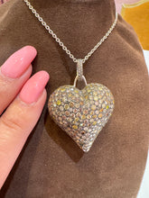 Large Diamond Puff Heart