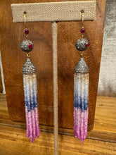 Diamond Ruby Tassel Earrings - Vincent Peach Fine Jewelry