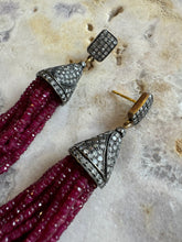 Ruby Tassel Earrings - Vincent Peach Fine Jewelry