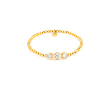 Stirata 1.8CT CVD Diamond 18kt Gold Stretch Bracelet