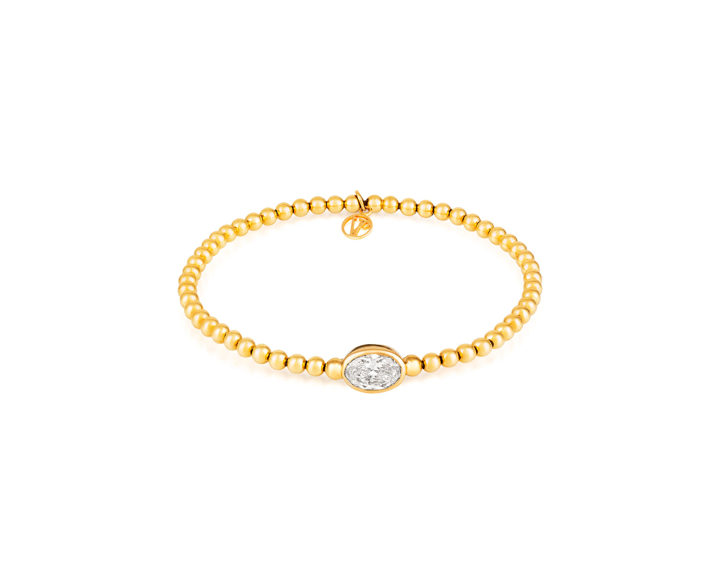 Stirata Gold Diamond Stretch Bracelet - Vincent Peach Fine Jewelry