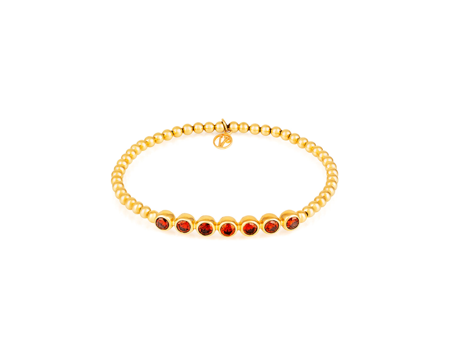 Stirata Red Diamond Gold Bracelet - Vincent Peach Fine Jewelry