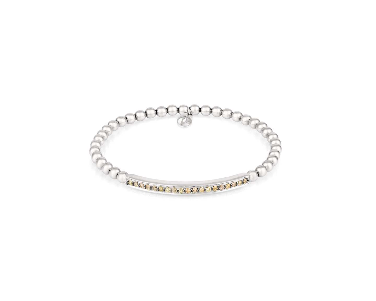 Stirata Silver Bracelet Diamond - Vincent Peach Fine Jewelry