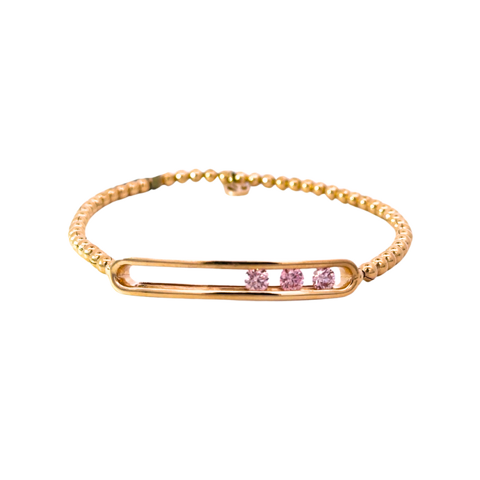 Stirata CVD Pink Diamond Bracelet - Vincent Peach Fine Jewelry