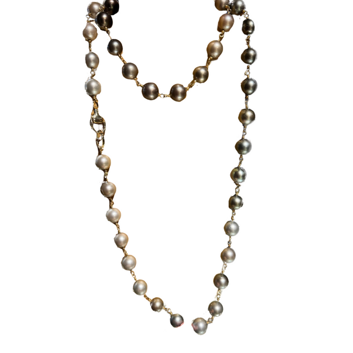 Ombré South Sea 14kt Necklace - Vincent Peach Fine Jewelry