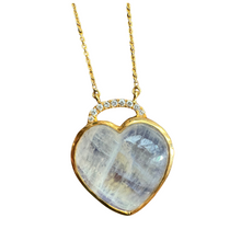 Heart Moonstone Pendant - Vincent Peach Fine Jewelry