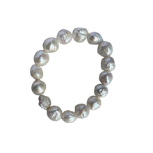 White Fireball Stretch Bracelet - Vincent Peach Fine Jewelry