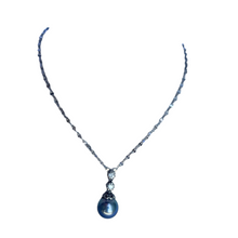 Silver Tahitian Drop Necklace - Vincent Peach Fine Jewelry