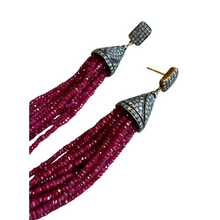 Ruby Tassel Earrings - Vincent Peach Fine Jewelry