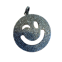 Diamond Smiley Face Pendant - Vincent Peach Fine Jewelry