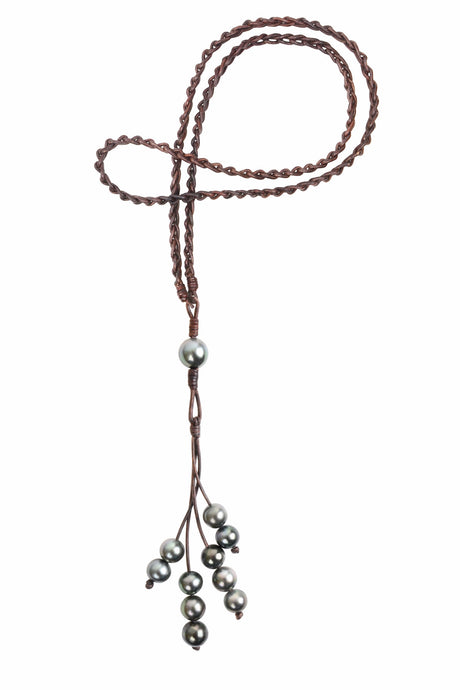 Eternity Necklace, Tahitian - Vincent Peach Fine Jewelry