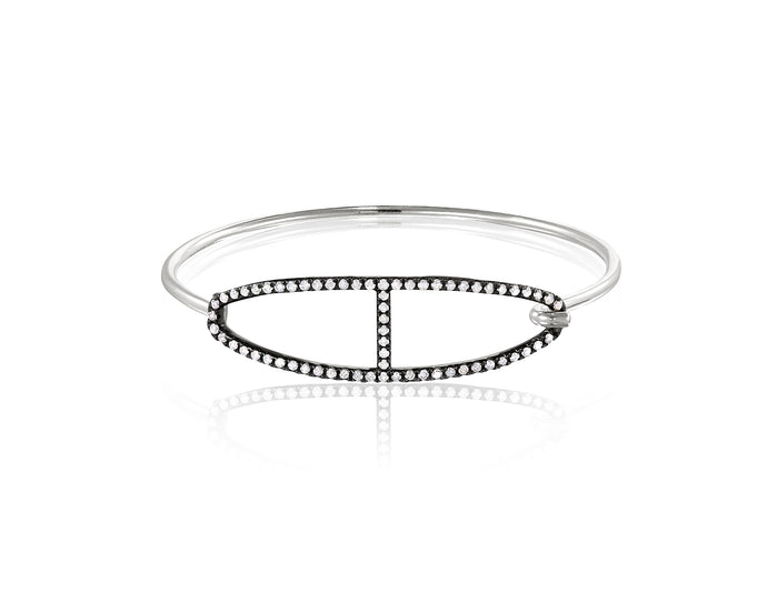 Kingston Buckle Bangle | Diamond - Vincent Peach Fine Jewelry