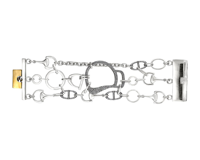 Shackle Infinity Lock Bracelet  Diamond – Vincent Peach Fine Jewelry